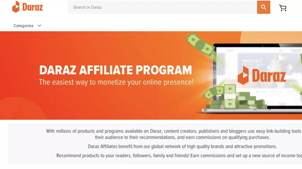 Daraz affiliate marketing program