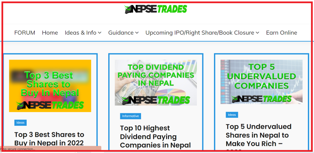 The website NepseTrades has been consistently delivering precise stock market information to Nepalese readers. 